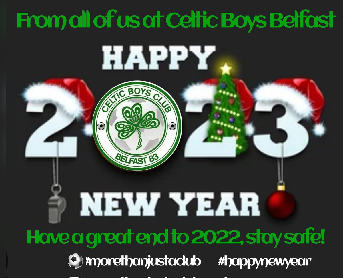 We would love to take this opportunity to wish you all a HAPPY NEW YEAR 🎊🎉Thankyou all for your continued support and we hope you all have a happy and safe end to 2022. Already looking forward to what 2023 has in store for us ⚽💚😊