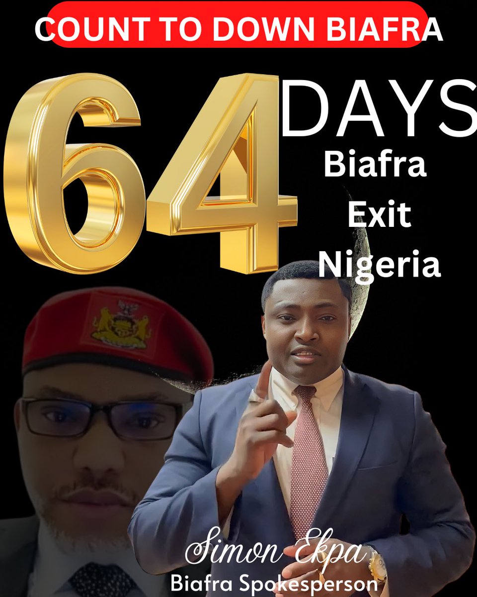 Chigbo_UnamJ's tweet photo. #64DaysToGo
"What we are doing is our right and we are going to fight ruthlessly to secure our lives & that of unborn generations. It's a fight to finish. We will meet them fire for fire in 2023" ~ Simon Ekpa, 30-22-22.
#BiafraFreedom
#FreeMaziNnamdiKanu
👇 https://t.co/wjDv4jqPNA
