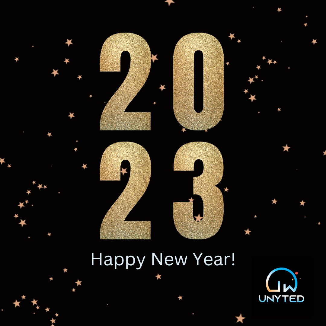 UNYTED wishes you a Happy New Year! May 2023 be filled with laughter, joy and new adventures.

You don't have to leave your house to explore -  how about a trip to the #Metaverse? 🤓

Follow <a href="/unytedworld/">UnytedWorld</a> to learn more about the Metaverse. 🌐

#OpenMetaverse #VirtualWorlds  #VR