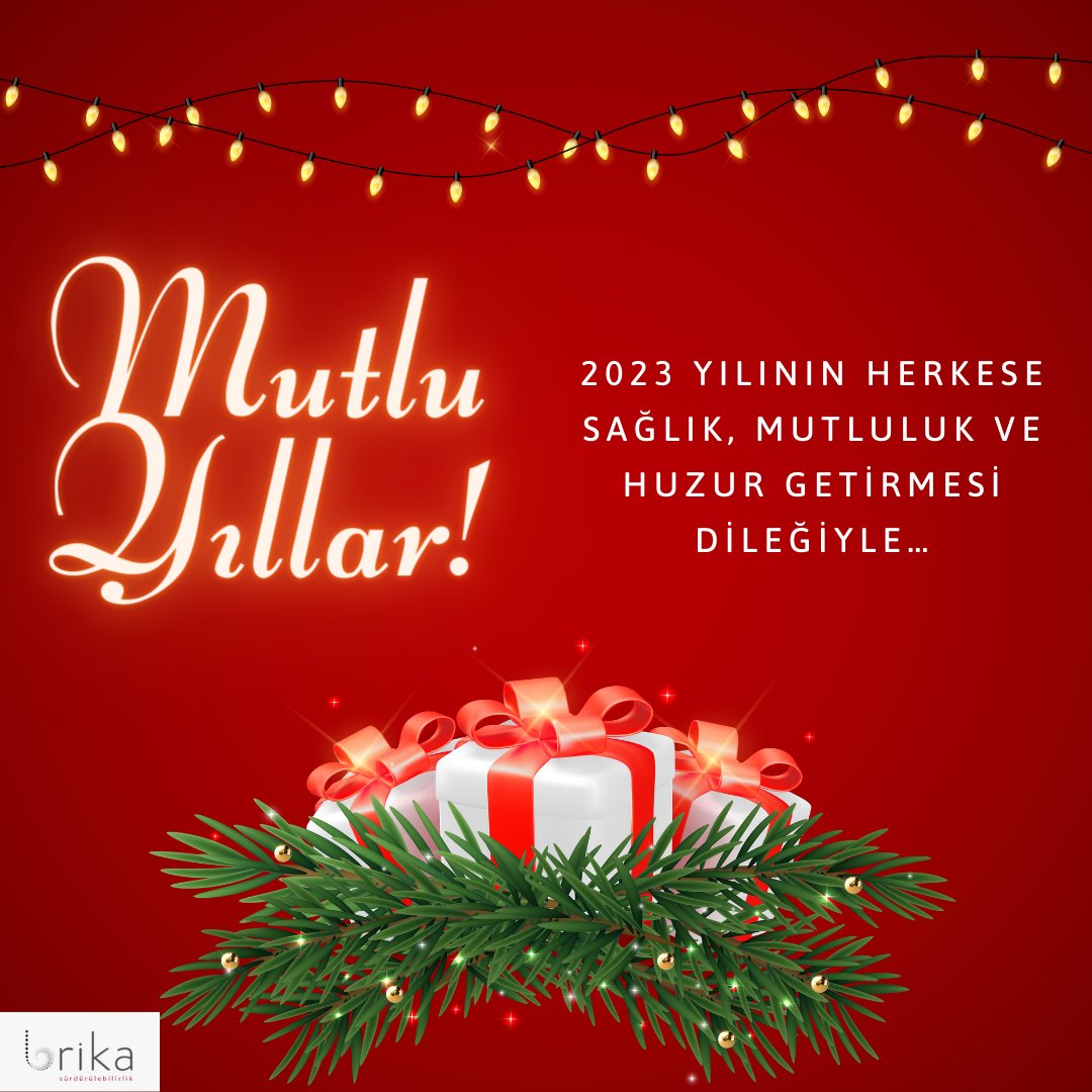 brika_sustain's tweet photo. 2023 yılının herkese sağlık, mutluluk ve huzur getirmesini dileriz! 🌲 🎉 #2023NewYear https://t.co/zTE0p5bMp2