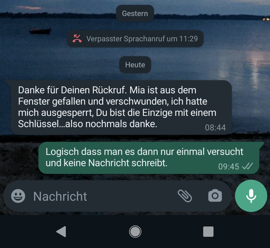 ʙᴜʙʙꜱᴇʀꜱ 💗 ᴅʏꜱᴛᴏᴘɪꜱᴄʜ 🌍🔥 on Twitter "Ein verpasster WhatsApp Sprachanruf... Keine Nachricht