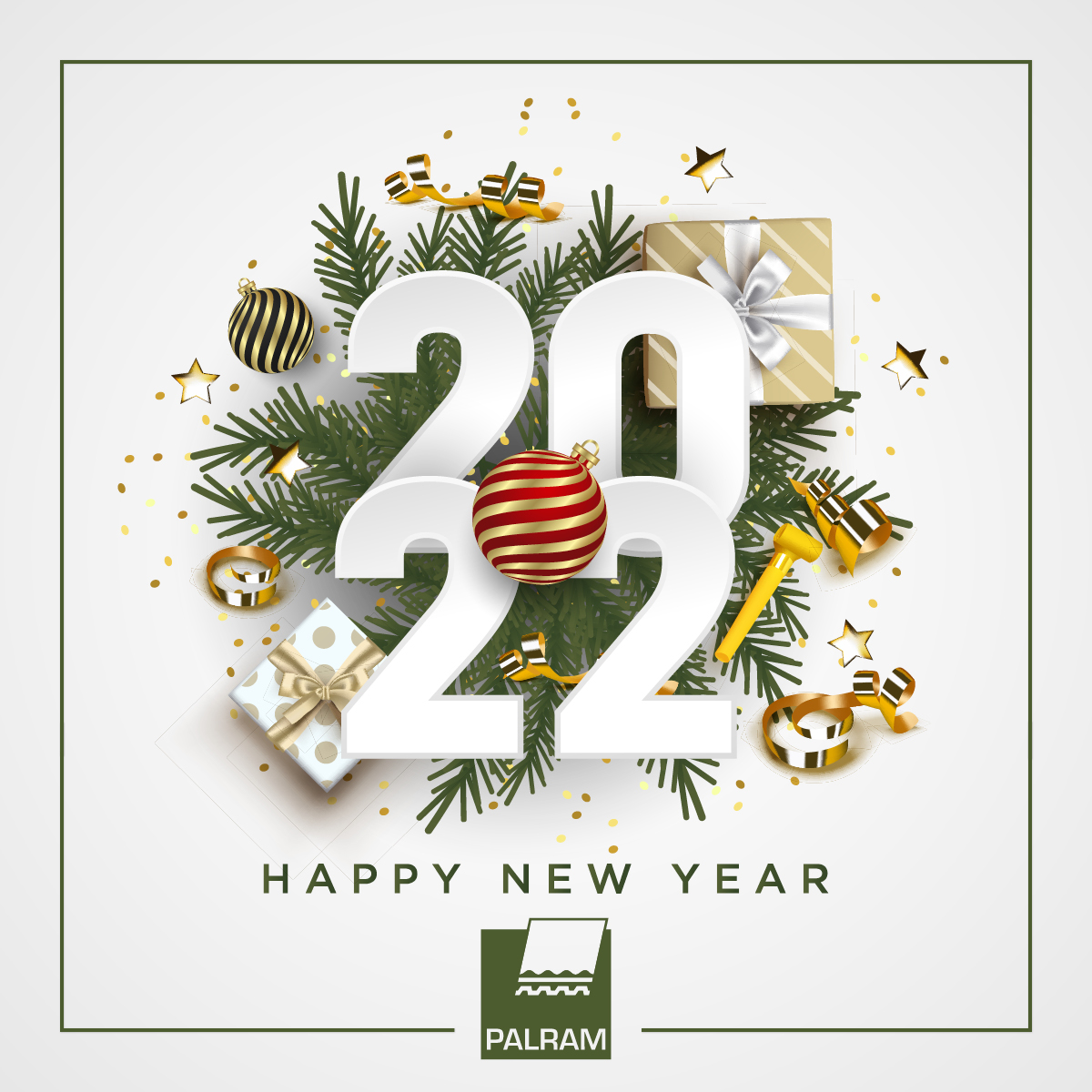 Ringing in the new year with a fresh start! 🤩 
Happy New Year 2022 from all of us at Palram! 
We hope this year brings you health, joy, and success. Here’s to a promising new year ahead.