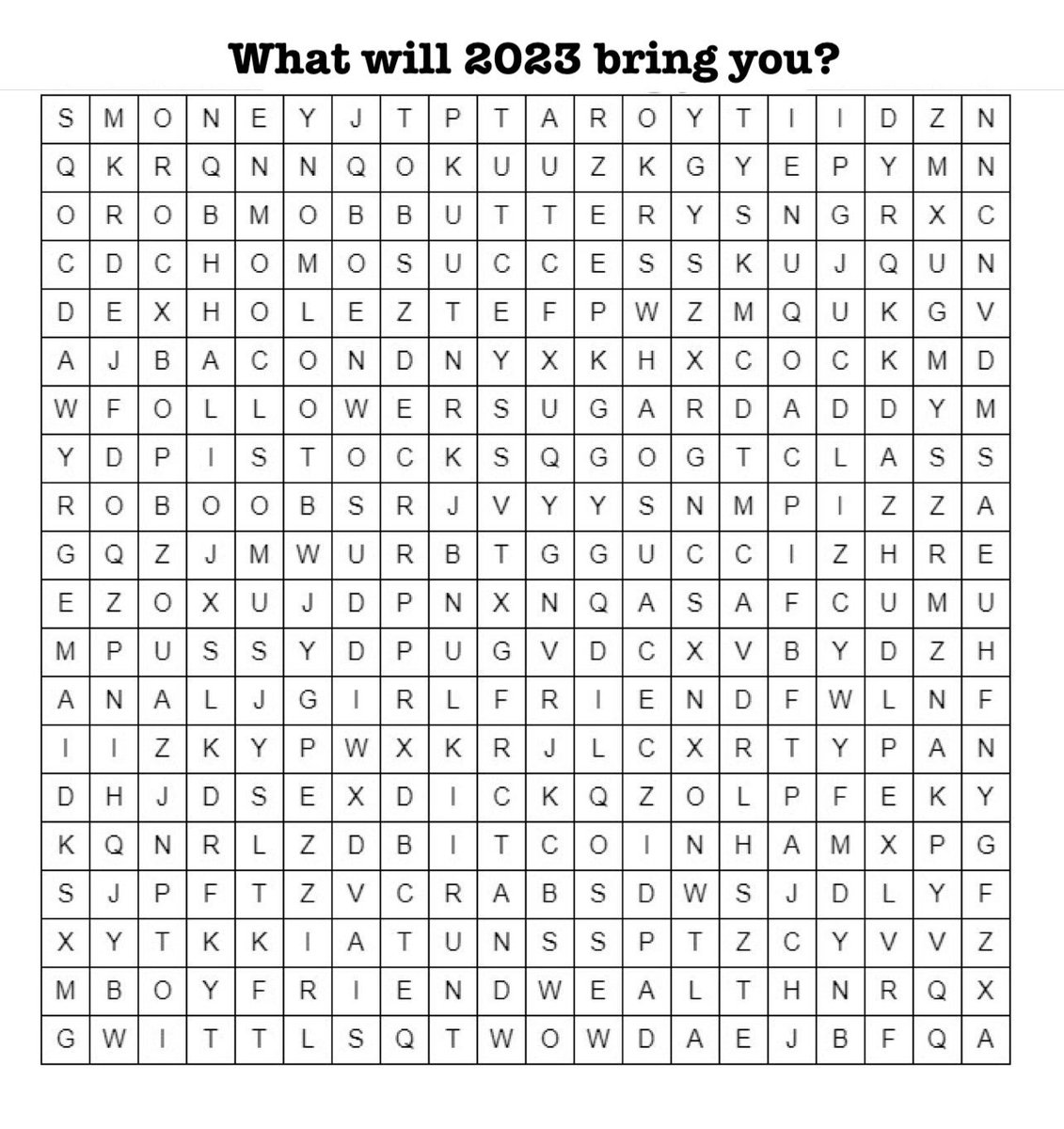 prickly_peach_'s tweet photo. Boyfriend. Wealth. Pizza.

Not bad at all actually. Let's gooooo 2023 🥳 https://t.co/wYgKaLJEIx