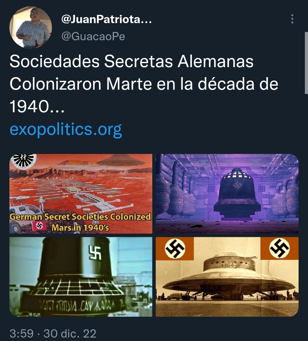 Negacionistas Out of Context tweet media