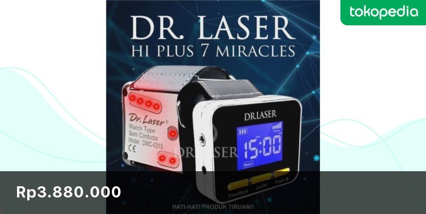 Coba cek ini, deh: 'DR Laser Hiplus jam tangan laser terapi stroke, darah tinggi, diabetes' Rp3.880.000 di toko BossCoStore Tokopedia. Bisa bebas ongkir, lho.
tokopedia.link/cxikaBaFcwb