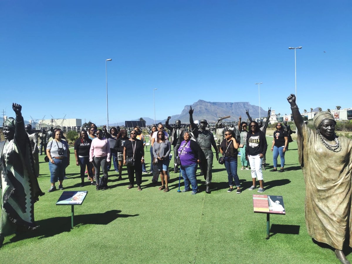 NHM_SA's tweet photo. Many thanks Sisters Traveling for a visit at Long March to Freedom
#ilovecapetown #southafricansculpture #SouthAfricanHistory #whatsoniceincapetown #secretcapetown #ilovecapetown #ilovesouthafrica   #secretcapetown #woolworths #TravelMassiveCT #MLT #proteahotel #sologroup https://t.co/EoagaA4T57