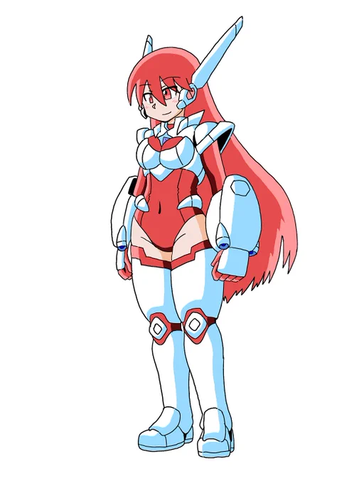 #紅白歌合戦も近いので紅白のキャラを晒せ そういえばウチのオリキャラのジャスティアスちゃんのメインカラーは白赤だったわね 