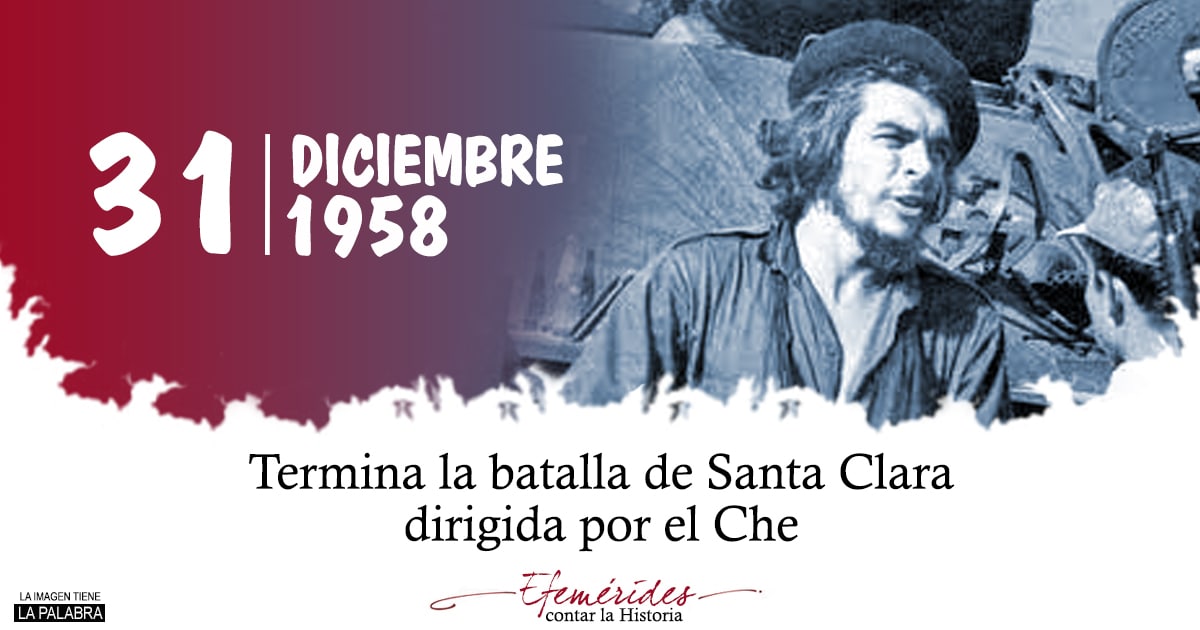 “Y cuando ya a finales de diciembre nuestras fuerzas tenían virtualmente dominada la provincia de Oriente, cortada en dos partes la isla por la provincia de Santa Clara, el Che llevó a cabo una de sus últimas proezas en nuestro país”. #FidelPorSiempre  #Cuba  #CiegodeAvila