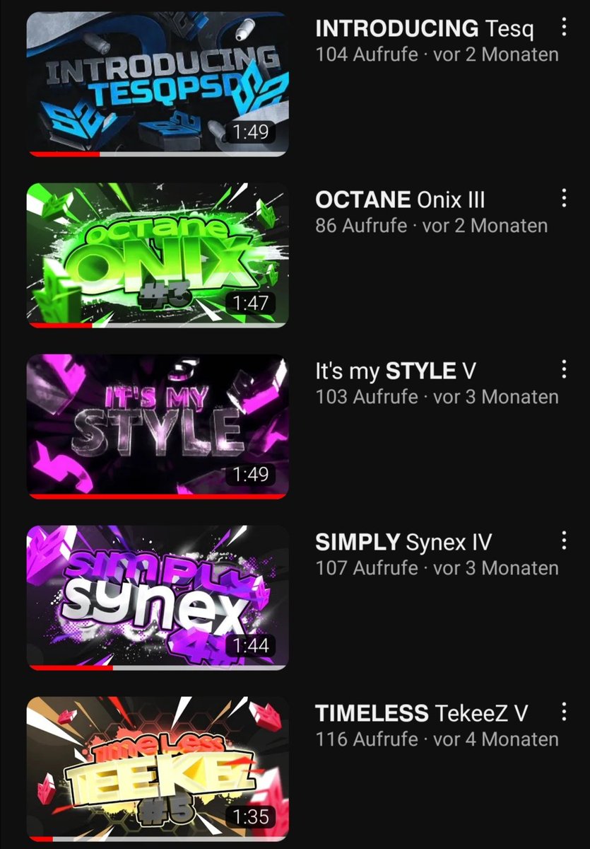 𝗦𝗬𝗡𝗔𝗦𝗧𝗜𝗘 hat quasi das "JahresZiel" erreicht 💥
Wir haben 24 Video's gedopt und knapp 5k views gemacht 💥
2023 werden 12 Video's gedopt, immer am 15. Um 10 Uhr 💥
youtube.com/@SYNASTIE
youtube.com/@SYNASTIE
Guten Rutsch an alle.