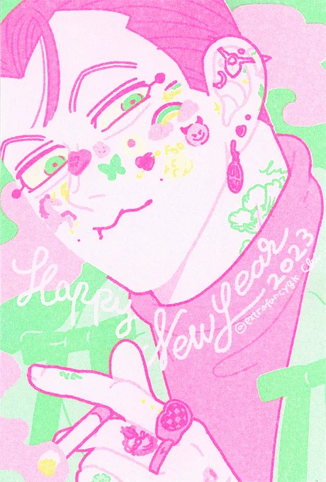 HAPPY NEW YEAR 2023こちらのポスカを1/8インテで無配します現パロ 