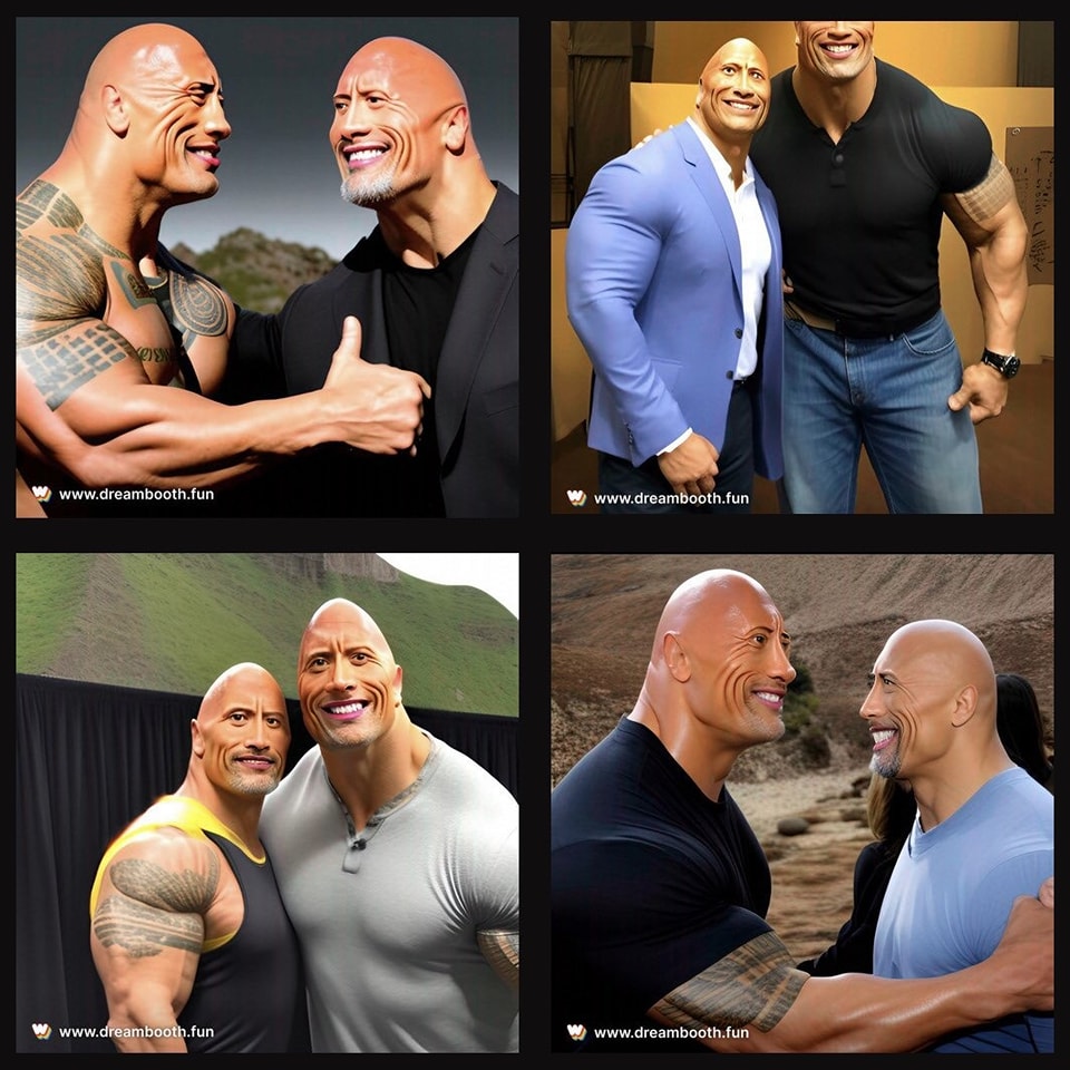 realmehmag's tweet photo. The Rock meeting Dwayne Johnson https://t.co/JlTBzvXAWt