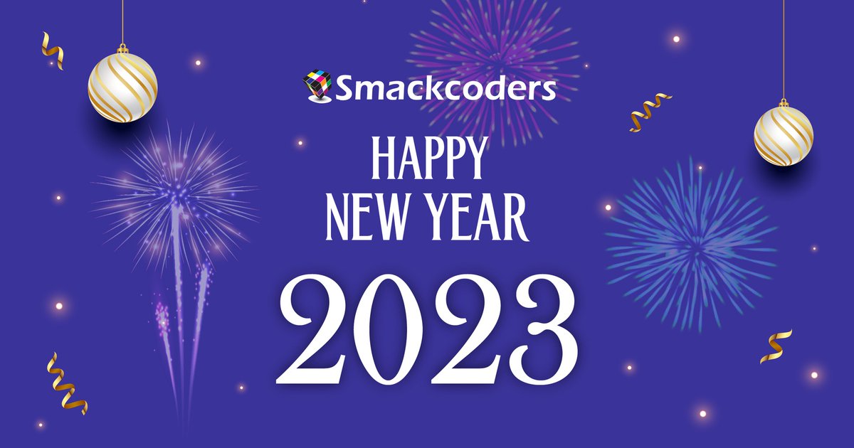 smackcoders_wp's tweet image. As we are stepping into 2023, we want to say a big thanks to you. We are grateful for your trust and support.❤️
In this new year, we wish you all luck, progress, peace, and prosperity. Happy New Year, everyone!🥳
#HappyNewYear @smackcoders
