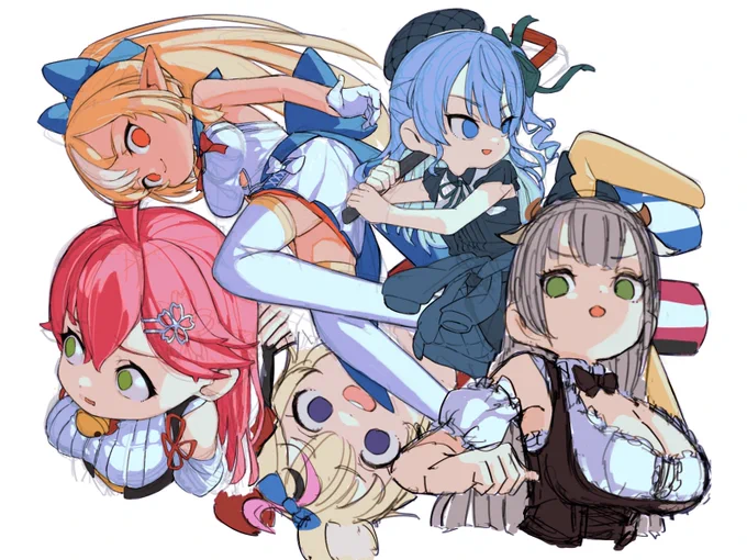 折角なので未完成に終わった絵たちも奉納しておこう。最後のはコミケで配ったコピー本の表紙に使いました。来年はもっと描くぞ 