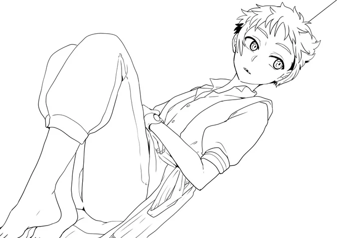 ②↑の線画 