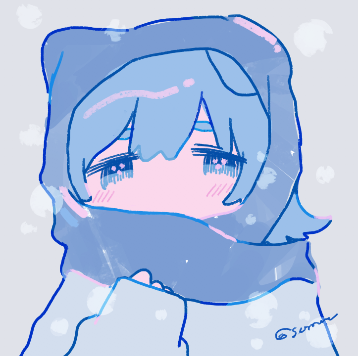 「あったかくしてね 」|おそらのイラスト