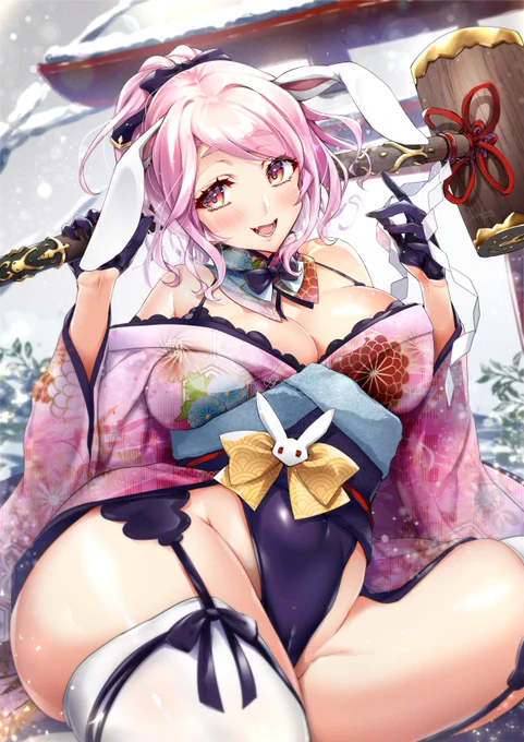 🎊新年あけましておめでとうございます!🎊
今年も爆乳おっぱいいっぱい描いていきます❣
何卒よろしくお願い致します⛩🎍✨ 