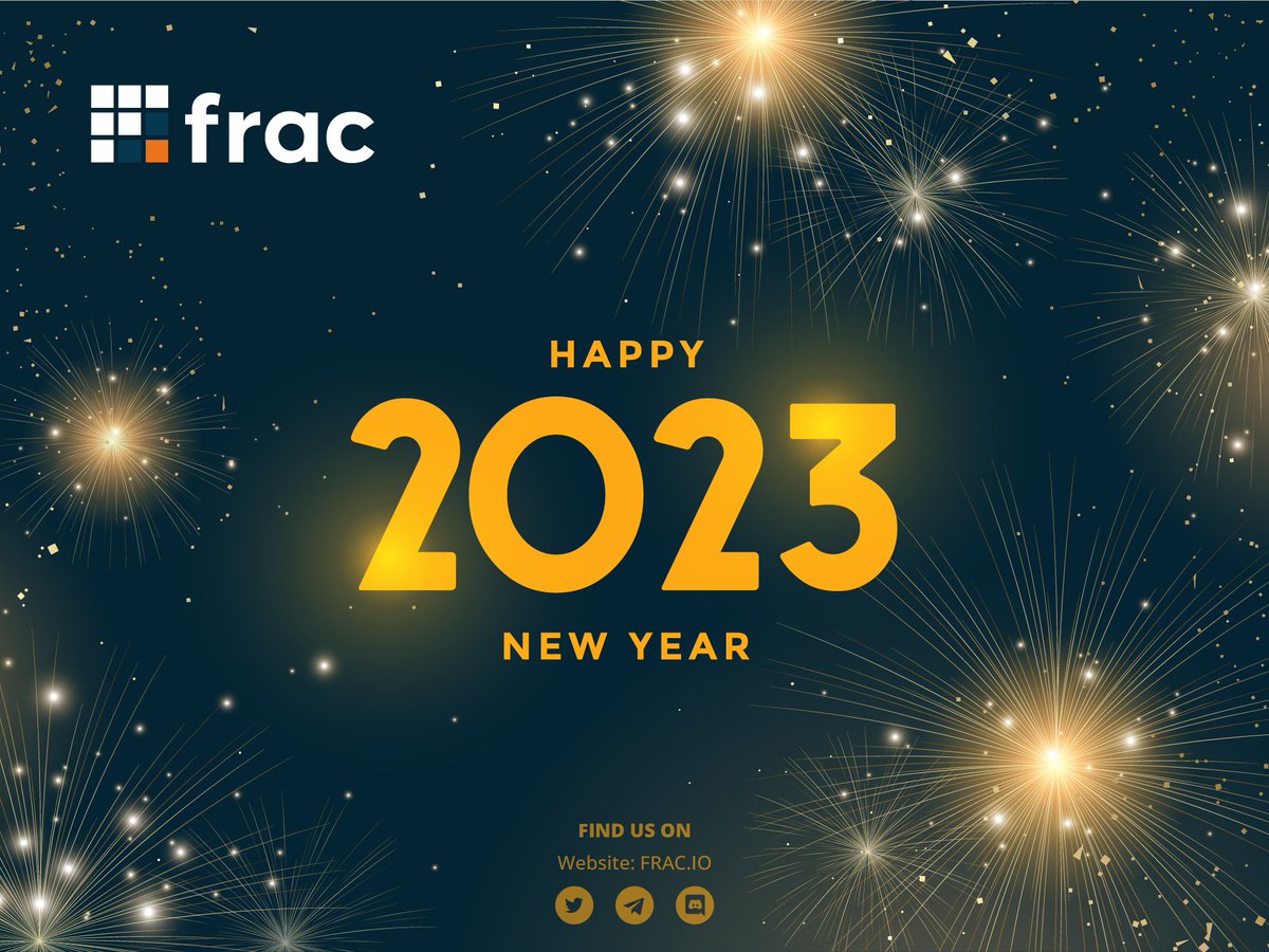 Frac_tional's tweet photo. Happy New Year from us at @Frac_tional! 🥳

As we wrap up the year of #2022, #2023 will be an even greater year as we continue to #BUIDL. 🚀 🌕

#Frac #DiamondAlpha #NFT #FractionalNFT #FNFT https://t.co/1GVUY7OHK6