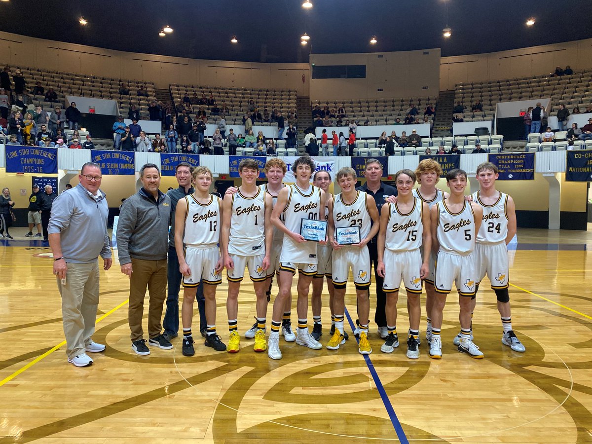 TexasBankHC's tweet photo. As the 2022 TexasBank Holiday Classic closes, we wanted to say congrats to the tournament Champs!
Girls Division-@NCHS_WBB Nolan Catholic Lady Vikings
Boys Big School-@WylieBulldogs Basketball
Boys Small School-@GoldthwaiteEagles
@brownwoodnews @brownwoodtx @TXHSGBB https://t.co/m57bILCmN8