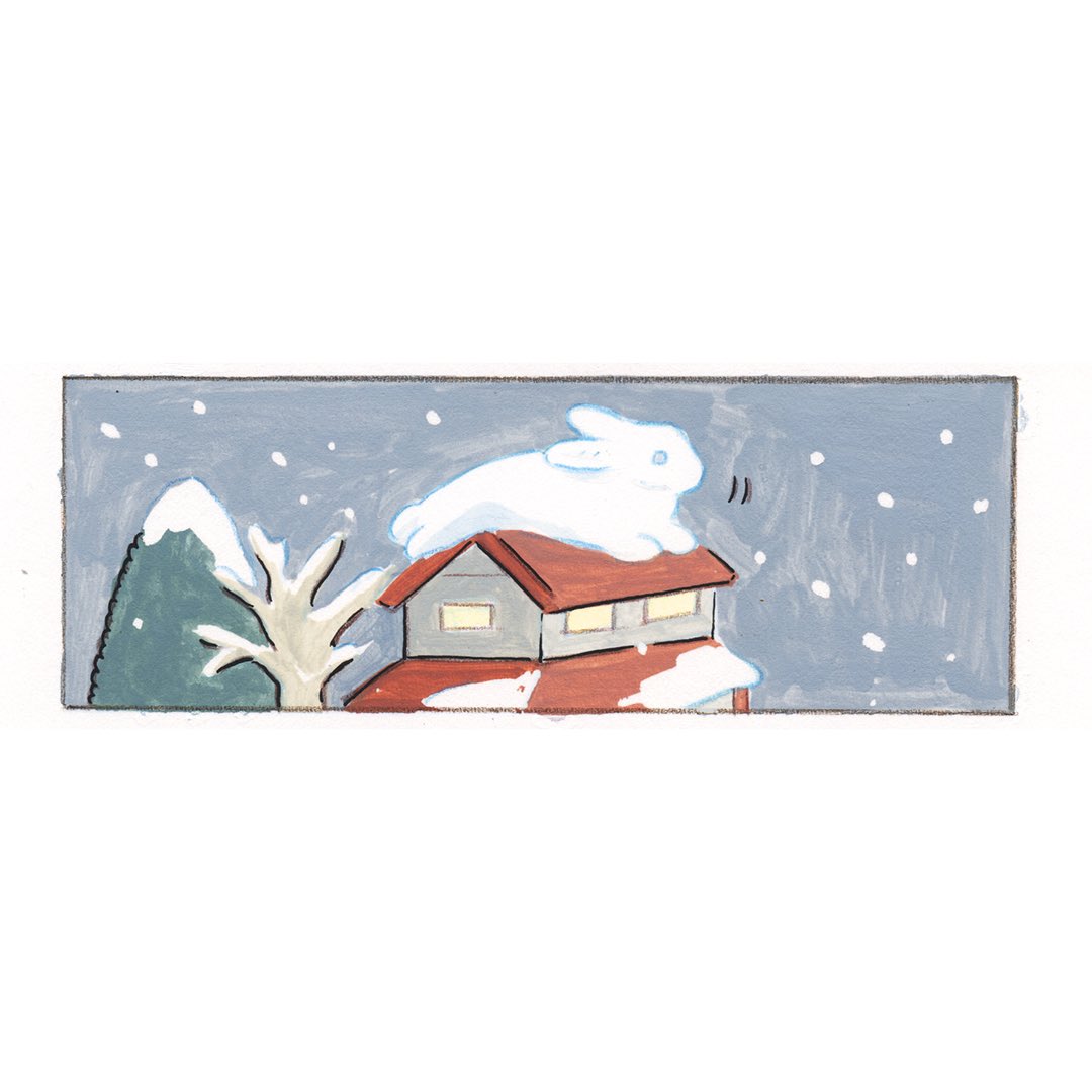 「雪の日」🏠☃️ 