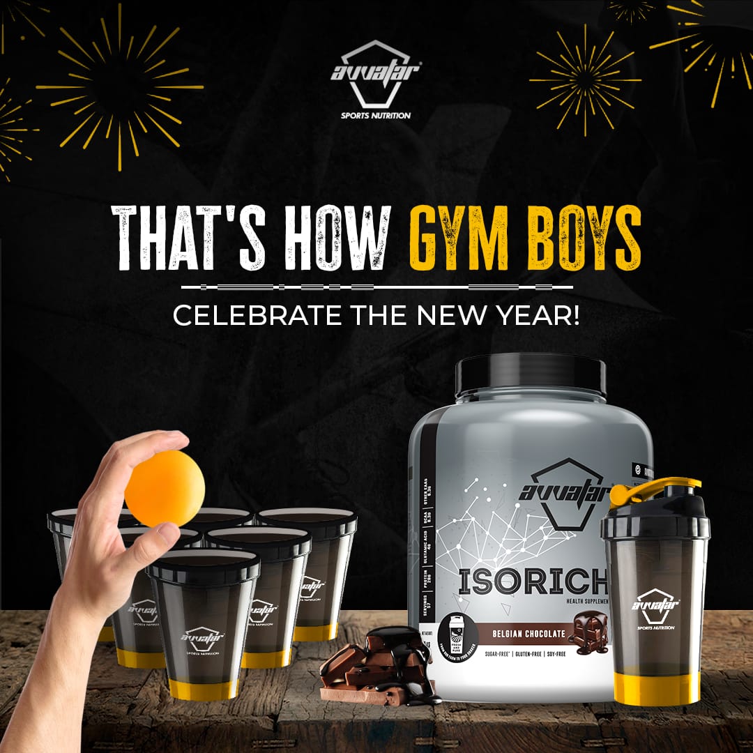 AvvatarIndia's tweet photo. The #NYouYear is around the corner! How are you celebrating New Year's Eve? 💪✨
Here's the reminder to set your goals, your resolution for #2023 🤸♂️
#NewYear #HappyNewYear #Avvatar #GymLover #GymFreak #IndianBodyBuilding #IndianGym #GymLife #Protein #2022Ends #NewYearEve https://t.co/NuWV8TPwdN