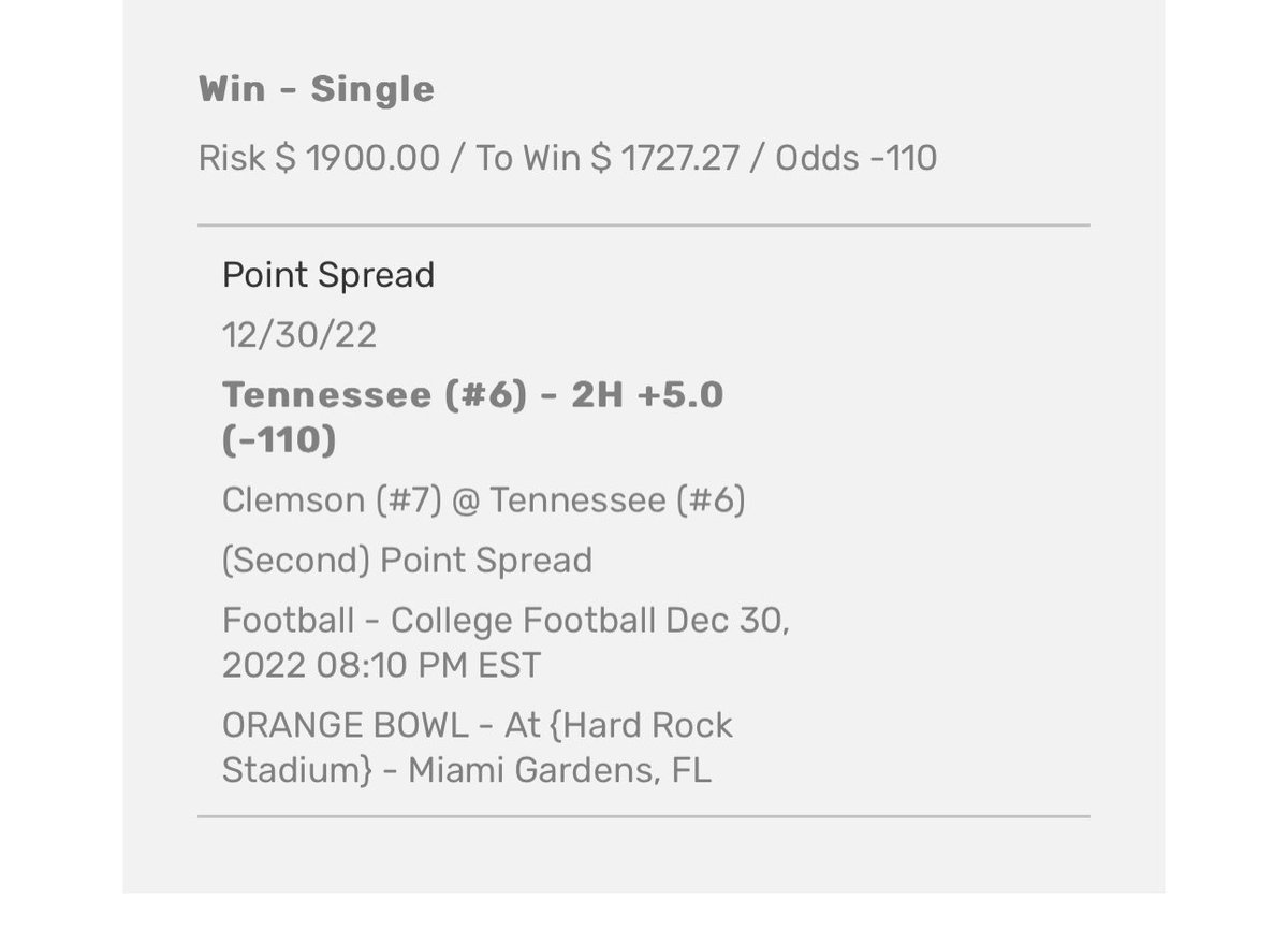 Nickalbs1's tweet photo. 🚨 GIVEAWAY 🚨 

haven’t thrown one down so giving away $200

🙏 Go @Vol_Football thank you for your covers 

 +$6,100 🔥 

Picking random follower who 👇 

follows me and @TakinShots_ 
Comments likes and RT 

Legooo https://t.co/3Zksq4JkeM