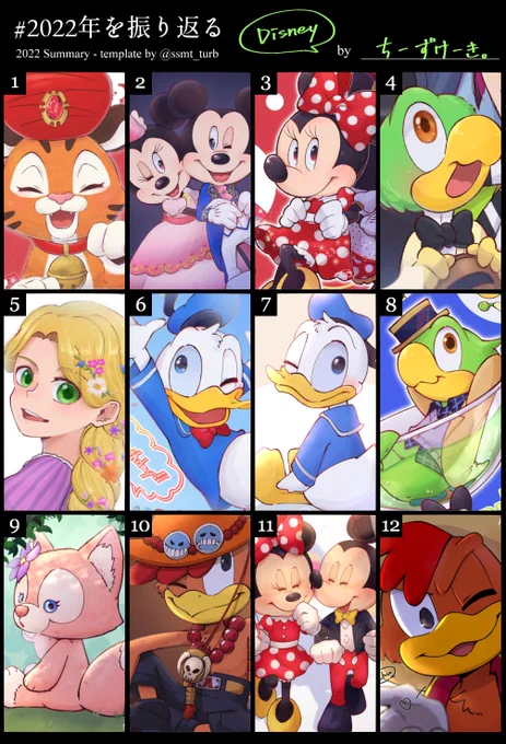 #2022年の絵を振り返る
D、twst、DC、OP!!!
月1はそれぞれ描くように頑張った💪✨ 