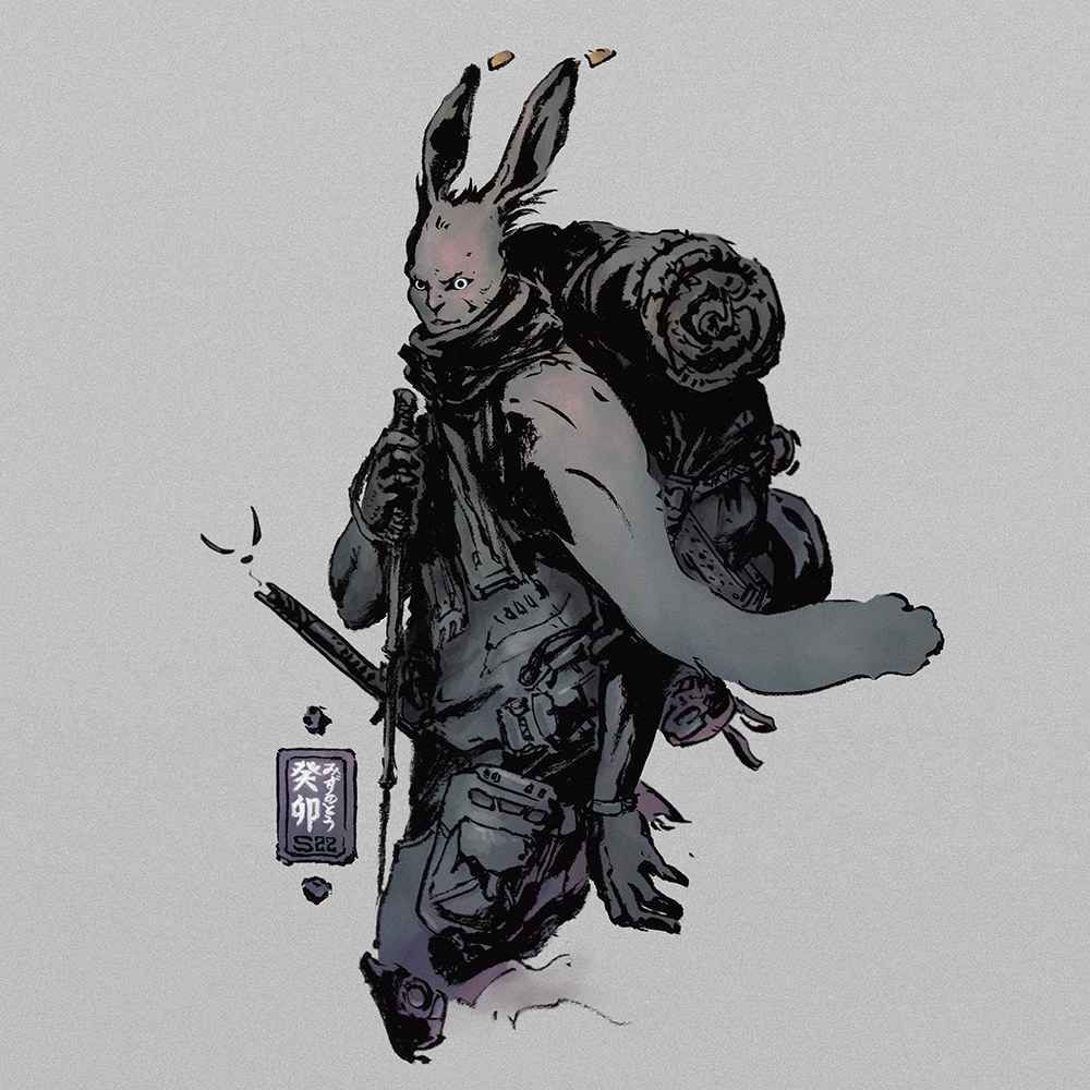 shikeesart's tweet photo. ⛩️🐰 癸卯 Jackrabbit hiker.

#ink
#癸卯
#兔年
#墨絵
#動物絵
#うさぎ
#anthropomorphic
#jackrabbit https://t.co/dIFo8MkqB5