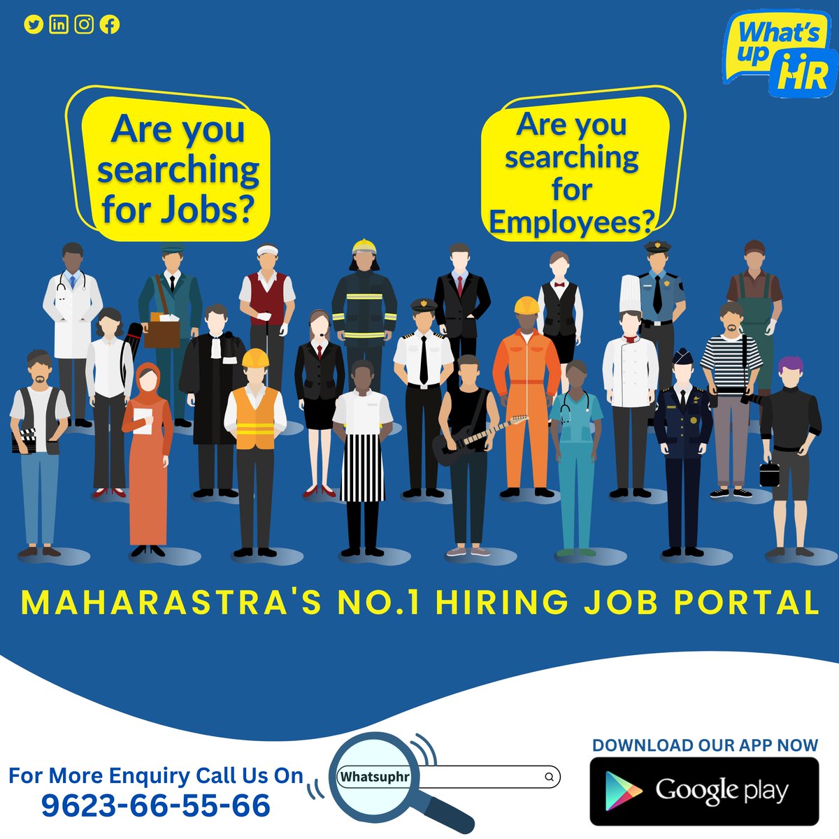 RaviHajanale's tweet photo. We'll bridge the gap between talent and demand.
For more information please visit:- https://t.co/p4EI7sKVaH
Download Our App:- https://t.co/Yg5xa7Pa1c
#jobapp #launch #new #subscriptionbox #hr #requirment #jobportal #jobseeker #whatsuphr #pune #startup #startupindia https://t.co/FfSVpQ7Jnw