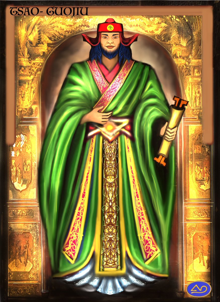Elia42KA's tweet image. MITOLOGÍAS DEL MUNDO: #DiosesChinos
TSAO GUOJIU significa literalmente “Tío del Emperador “; y eso fue en el siglo XI, cuando se vio envuelto en largas historias de conspiraciones, crímenes, traiciones… etc que casi acaban con El. @los7soles