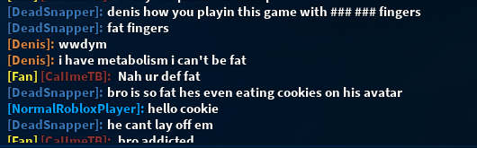 AnoniymousMango's tweet photo. These 2 losers were bullying some guy in a game I was playing, pretty sure they were just mad he was better than them tho sooooo here's their usernames #roblox https://t.co/NrmuoLY7Ar