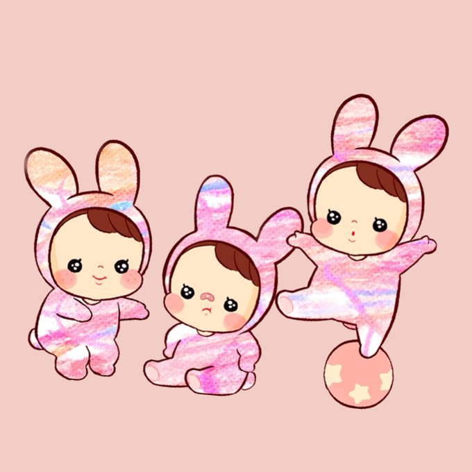 「closed mouth rabbit costume」 illustration images(Latest)