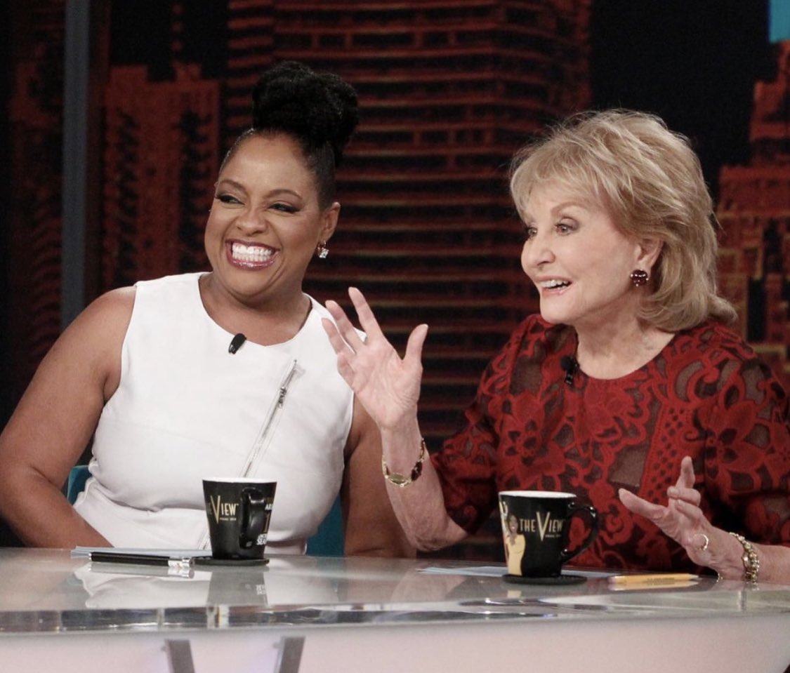 sherrieshepherd's tweet image. Thank you Barbara Walters for giving a shy girl who didn’t like to debate a seven-year chance of a lifetime. Thank You for allowing me to find my voice and encouraging me to fly. My heart hurts, but I’ll always love you Lady! ❤️ #BarbaraWalters