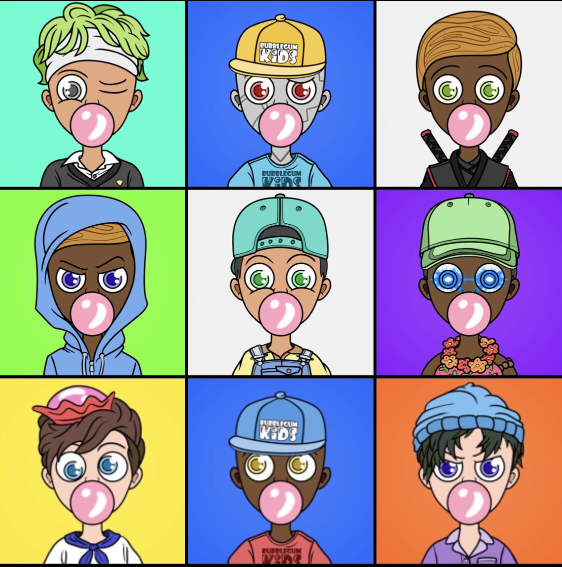 TonyZ_NFT's tweet photo. @Jommy_NFT @bubblegumkids_ Nice thread!  Welcome! #bgk #pink https://t.co/g0H6CGtNl9