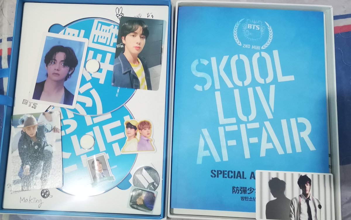 seokjininini's tweet photo. Skool Luv Affair Special Addition with Jin's RPC safely arrived! Thank you @staerrykook_v https://t.co/FdLelfTQ2l