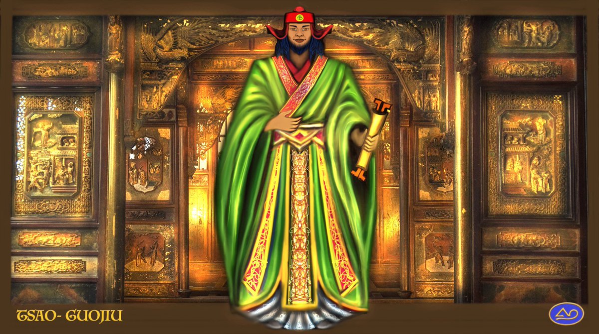 Elia42KA's tweet image. MITOLOGÍAS DEL MUNDO: #DiosesChinos 
TSAO GUOJIU ( Quinto INMORTAL). Envuelto en conspiraciones que le inculpaban, se vio librado de ellas por la Divina Providencia, y su inocencia fue demostrada, además de que cualquier astucia fracasaba con su presencia.