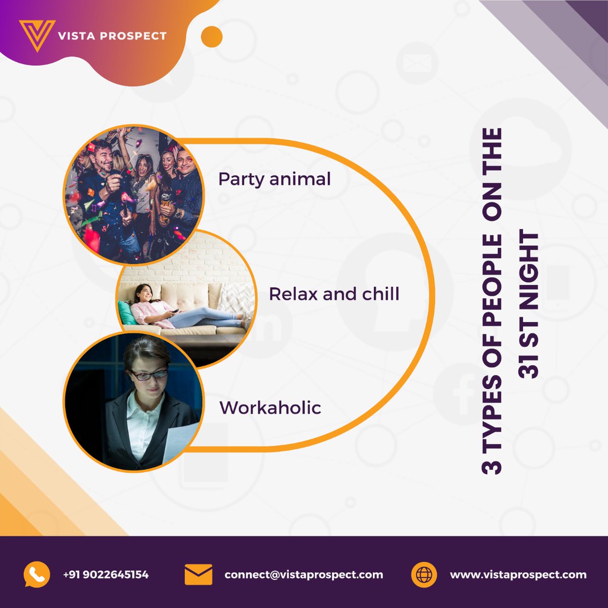 VistaProspect's tweet photo. Which one are you?

#VistaProspect #YearEnding #WhichOneIsYou #CommentDown #TellUs #PartyAnimal #Relax #Workaholic #31st #LastDay #Dec2022 #31stDec #TypesOfPeople #Relatable #Comment #Share #Like https://t.co/tWvTXqZW7w