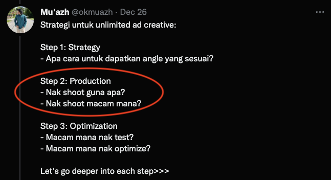 okmuazh's tweet photo. Rahsia-rahsia proses 'PRODUCTION' semasa creative testing,

Untuk capai sales sebanyak RM1 juta dalam masa 60 hari (bermula dari RM0).

Baca golden nuggets >>> https://t.co/DlZqlNJ64z