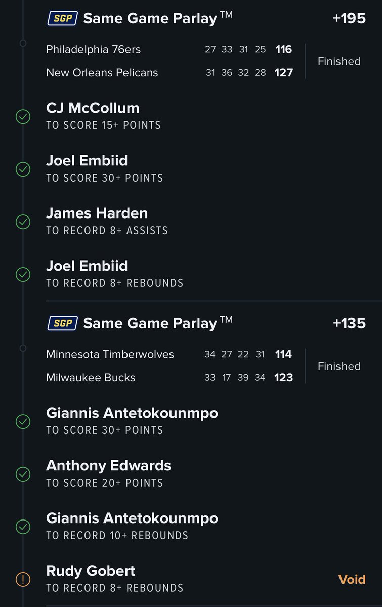 TannerClements's tweet photo. @CodyBrownBets so these Data Duels… went for it and it worked out! Thanks! https://t.co/nSGzVXMswa