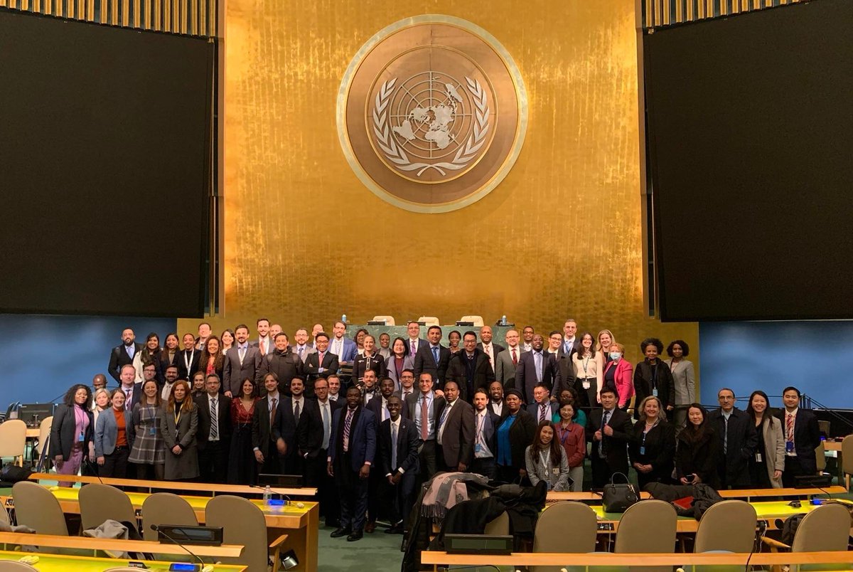 SandroInashvil's tweet photo. #UNGA #5C has concluded its main session today. Was privileged to contribute to the successful conclusion of one of its agenda items -Administration of Justice at the UN- in my capacity as a facilitator. Special thank you goes to @SopioKupradze for facilitating t/same item in #6C https://t.co/eDiDXoDYJk