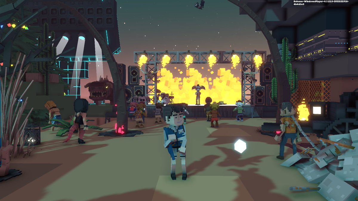 renodion7's tweet photo. @TheSandboxGame @steveaoki @TheOfficialA7X @suecothechild @ParisHilton @deadmau5 @blond_ish Celebrating the end of the year in @TheSandboxGame Metaverse! ✨🎇 https://t.co/bQhvt3M7Jc