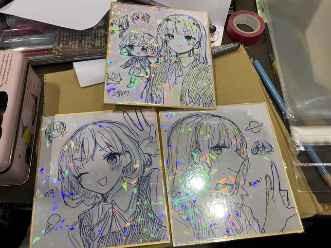 最後3枚色紙できました〜 