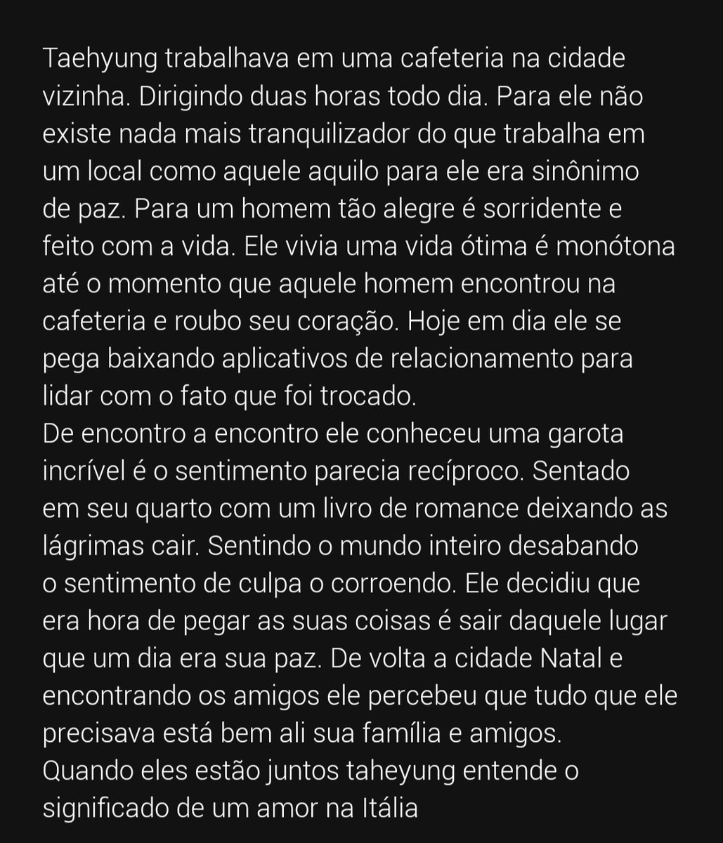 luvbttfc's tweet photo. Acabei de publicar a minha nova fanfic: Itália Amores e Livros Inspirada em amor e gelato. Venha conhecer a vida de taehyung e como volta para sua cidade Natal poderá trazer algo que ele sempre imaginou 
#taekookau #taekookfanfic 
#taekook https://t.co/71HhWCxUp2