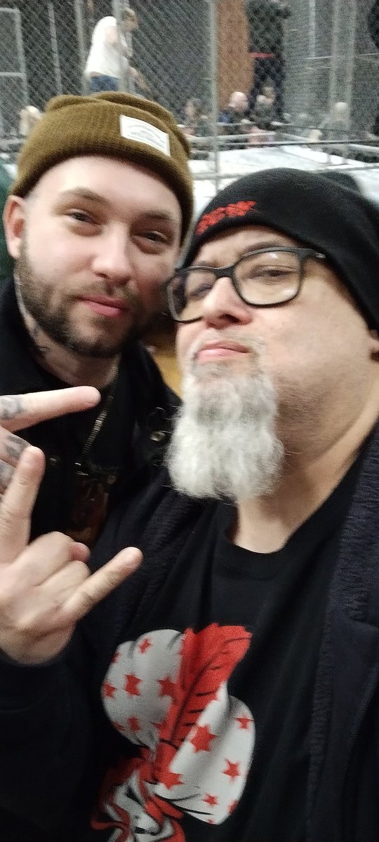 TheHotRod69's tweet photo. Good to see a couple of the homies last night at @ICWNHB #PFX14 and caught up with the big homie @HoodFoot418 https://t.co/F7TVbMN6xP