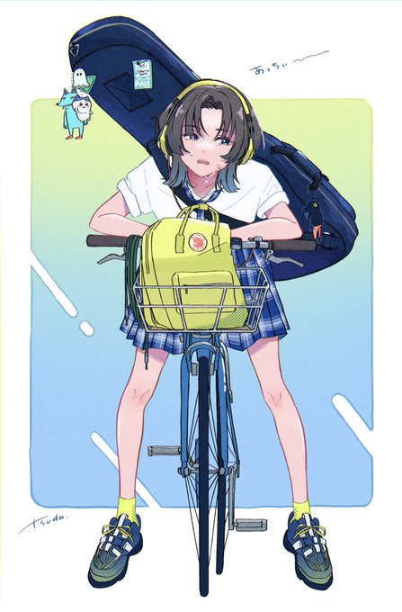 「bicycle brown hair」 illustration images(Latest)｜3pages