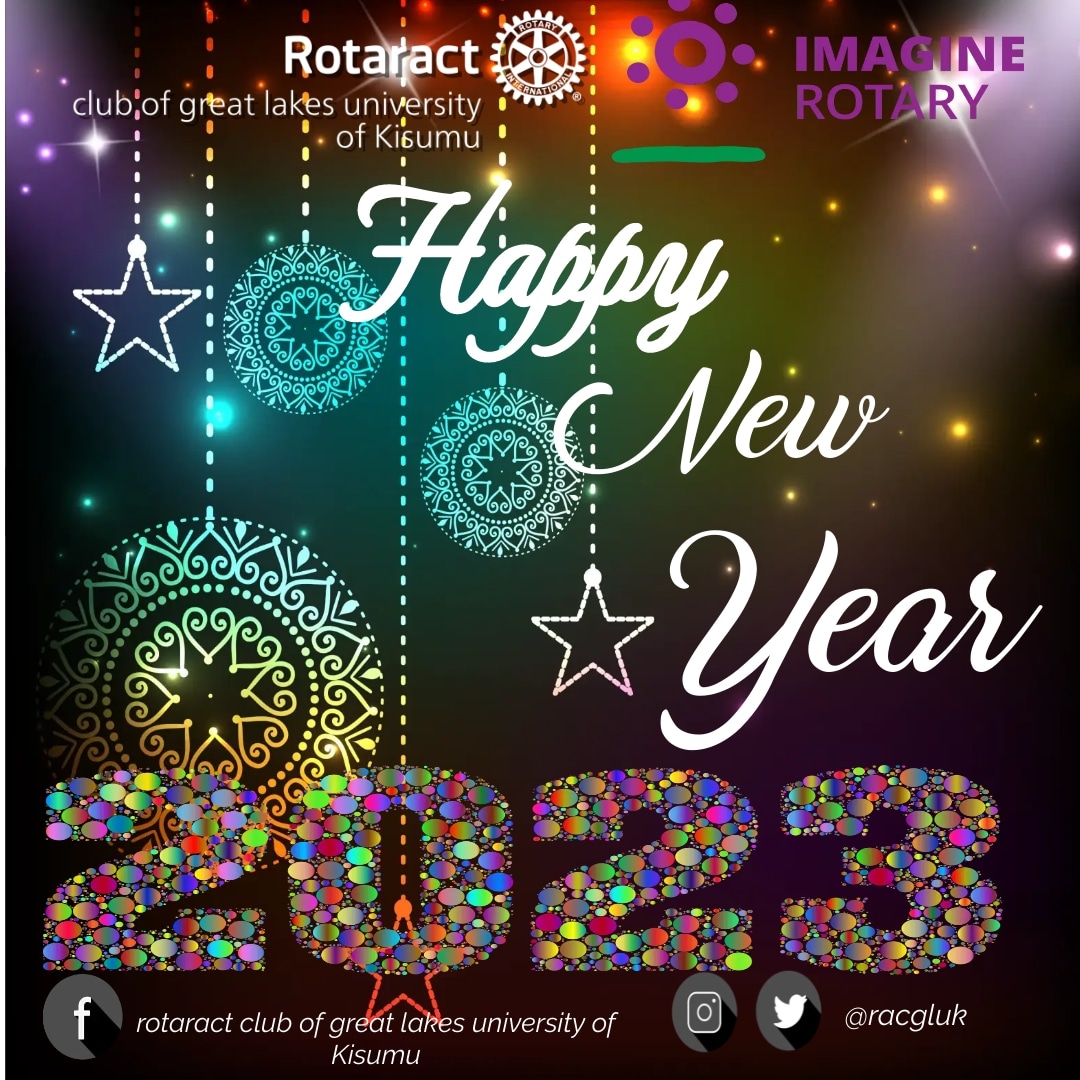 RacGluk's tweet photo. A joyful present and a well-rememberd past . its to these that we raise a glass🥂 chears to another year . 

This time of the year offers us a brand new start . Therefore The Rotaract Club of Great lakes university of Kisumu takes this opportunity to start fresh with you . https://t.co/2ugkJPLFCe