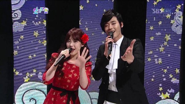 babiejieun's tweet photo. from jongsuk getting annoyed at iu for making him wear different costumes with her when they were inkigayo mcs to them being close friends &amp; dating years after WHAT KDRAMA IS THIS 😭 https://t.co/yT0wQWZZ35