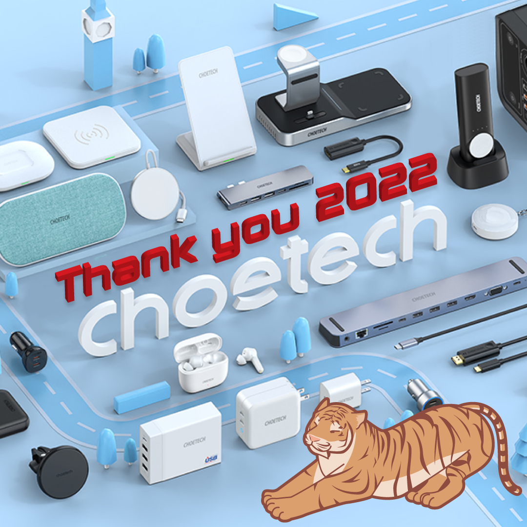 Choetech_Japan's tweet photo. 今年も1年 @Choetech_Japan をご覧いただき、ありがとうございました🐯
気になるアイテムはありましたか?
来年もおすすめアイテムや、セール情報などをお届けしてまいります😊✨
みなさま、良いお年をお迎えください🎵
#CHOETECH
#チョエテック https://t.co/NImQtcYlgZ