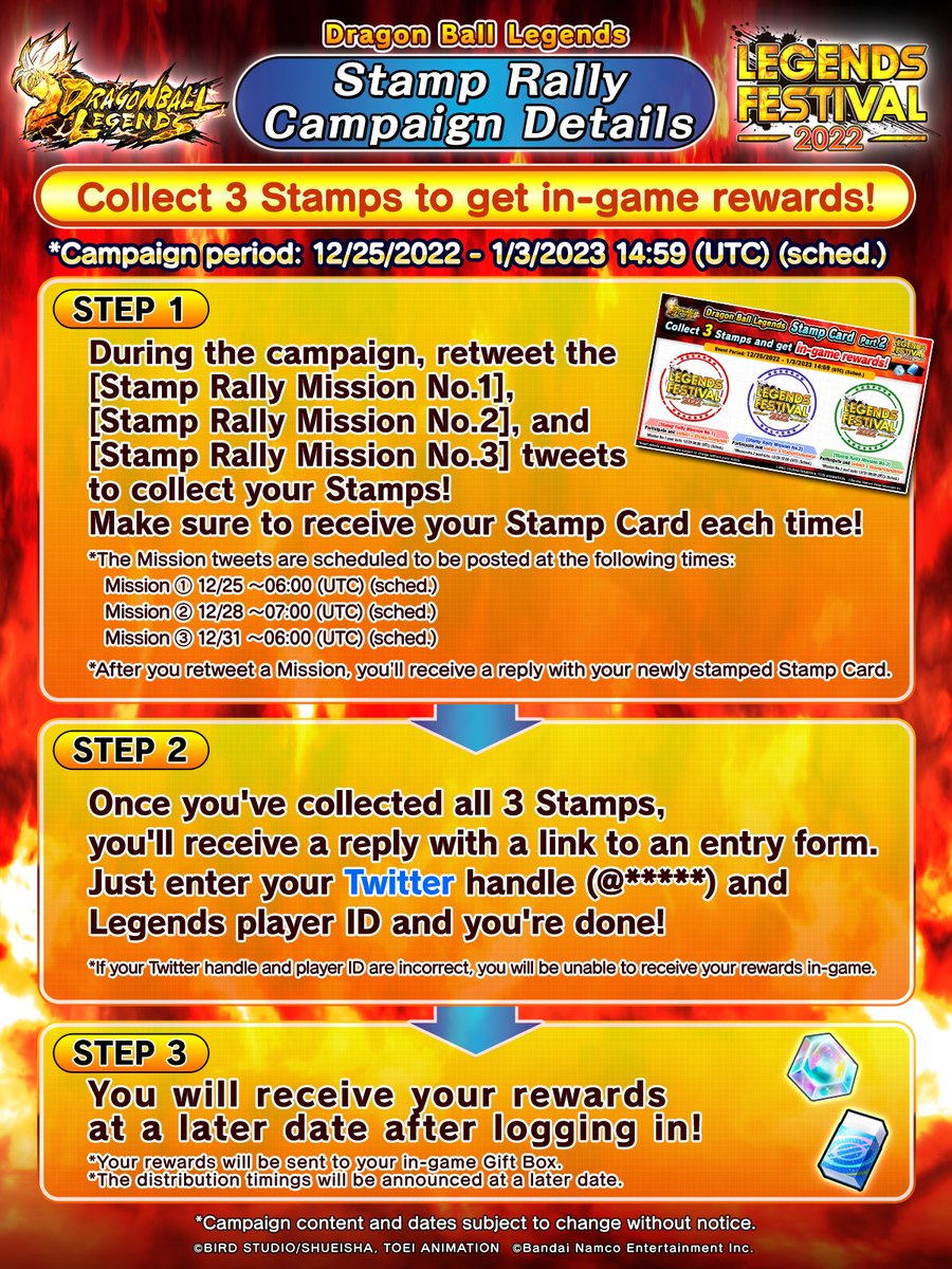 DB_Legends's tweet photo. ／
RT the quoted tweet to get your 3rd stamp!
＼

Click here for the Stamp Rally Campaign Terms of Service
https://t.co/gRTE0KdD7z

#Legends #Dragonball
#LF2022StampRallyPart2
#LegendsFestival https://t.co/vRyytjWMrp