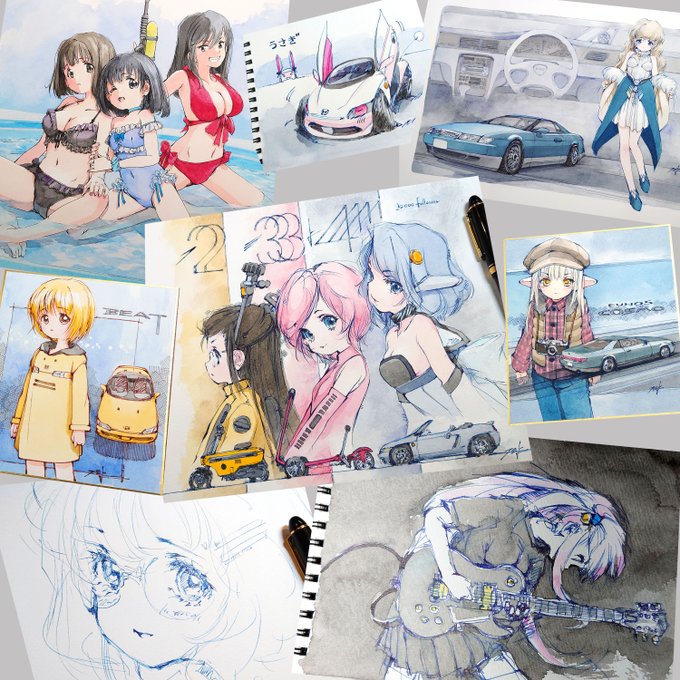 #今月描いた絵を晒そう 12月。 #スーパーカブ 依頼絵とお礼絵。二次創作の #ぼっち・ざ・ろっく 

今年も皆様、いろいろとありがとうございました! 