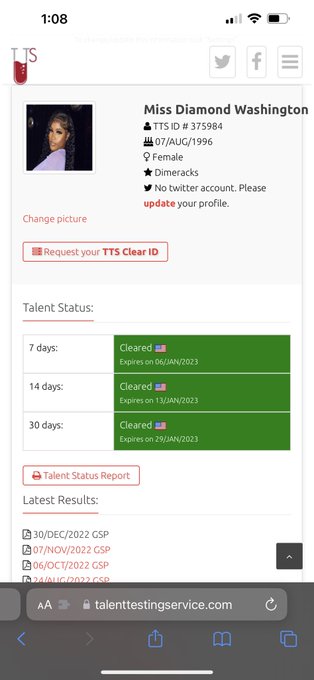 Watch DimeRacks💰💸🤑's leaked NSFW photo on TwXstars